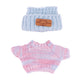 BubuCentral 6-Piece Outfit Set | Cute Mini Overalls & Clothes for 17 cm Art Toys & Collectible Dolls (No Doll)