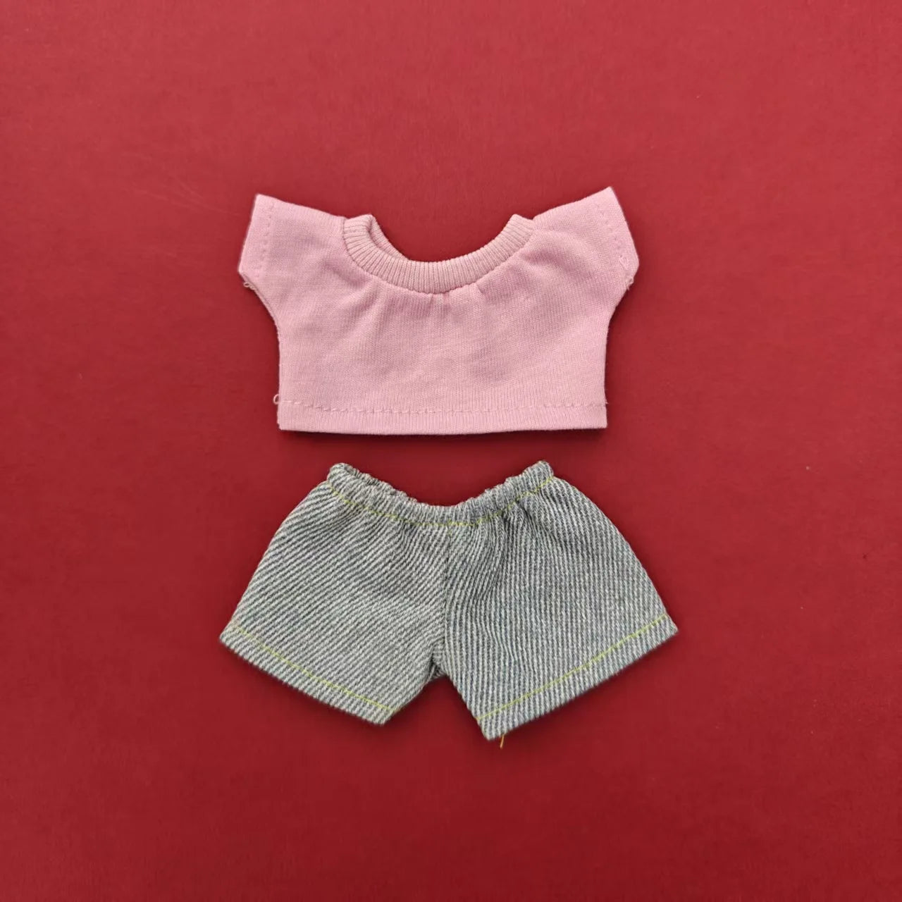 BubuCentral Mini Hoodie & Jeans Set | 15–17 cm Doll Outfit Accessories for Art Toys & Collectible Figures (No Doll)