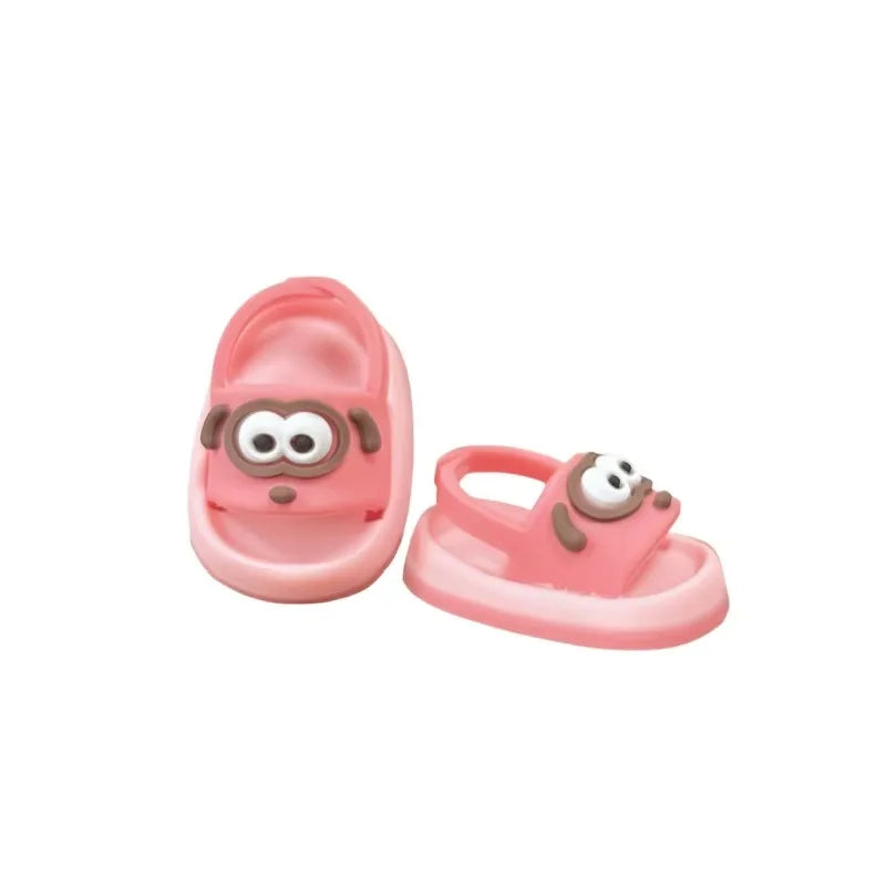 BubuCentral Cute Animal Slippers for 15–20 cm Art Toys | Premium Mini Shoes for Cotton & Plush Dolls | DIY Accessories & Display Decoration