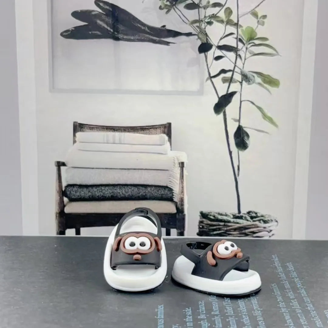 BubuCentral Cute Animal Slippers for 15–20 cm Art Toys | Premium Mini Shoes for Cotton & Plush Dolls | DIY Accessories & Display Decoration