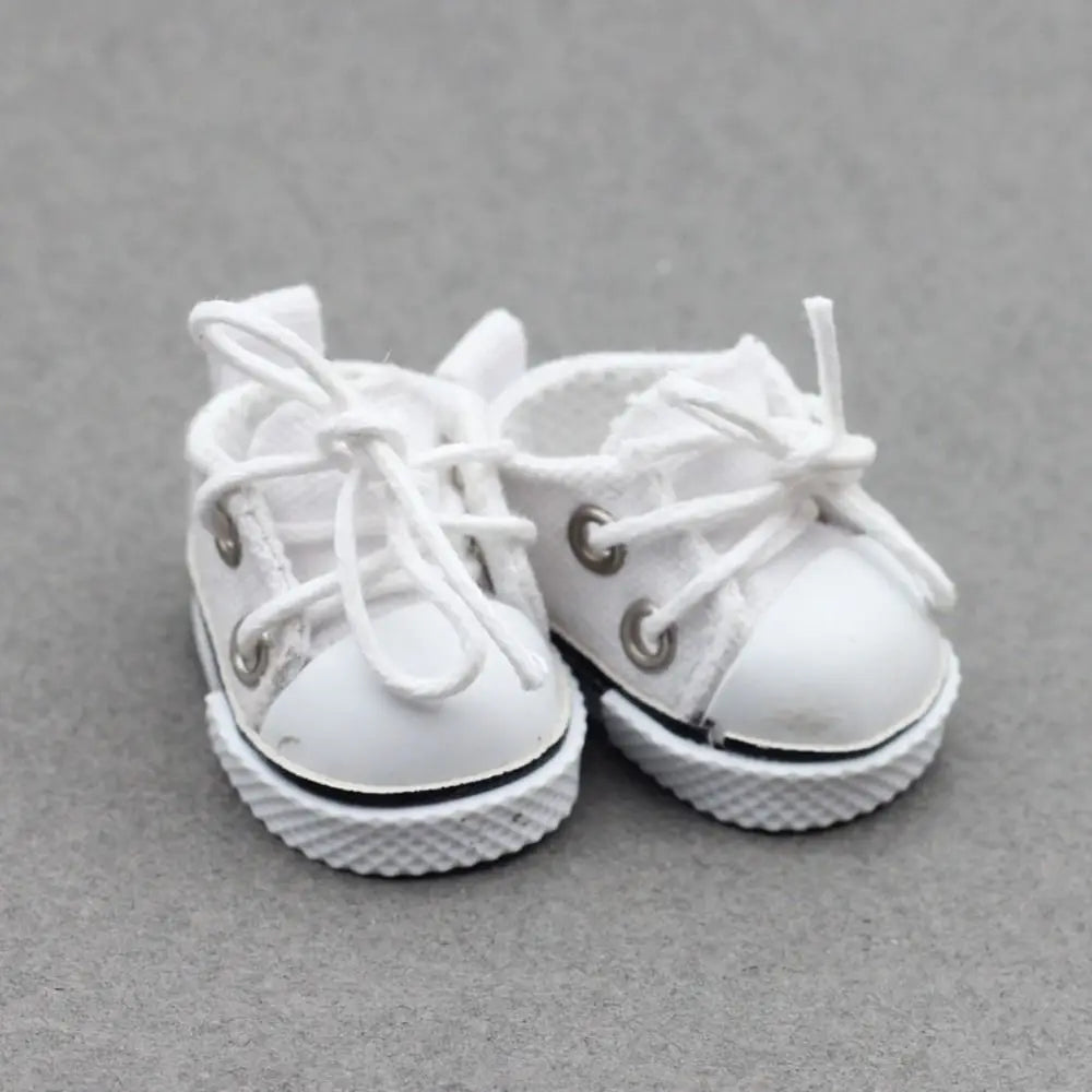 BubuCentral Mini Canvas Shoes for 15–17 cm Art Toys | Hand-Made Doll Shoes | Cute Accessories for Designer & Collectible Figures