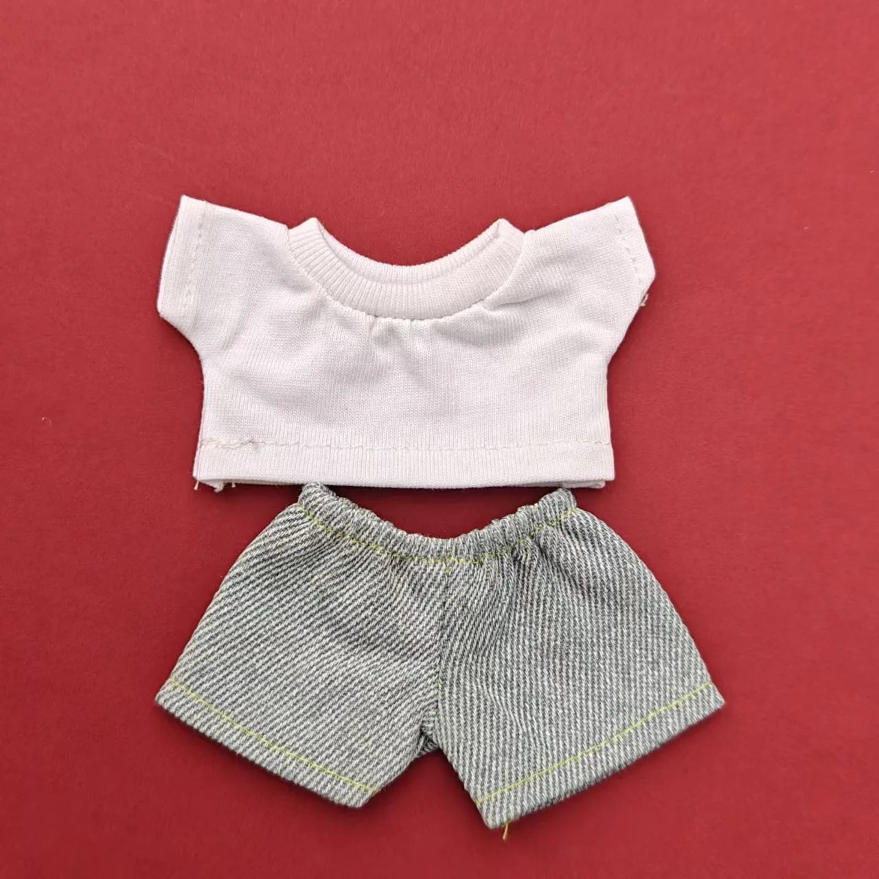 BubuCentral Mini Hoodie & Jeans Set | 15–17 cm Doll Outfit Accessories for Art Toys & Collectible Figures (No Doll)