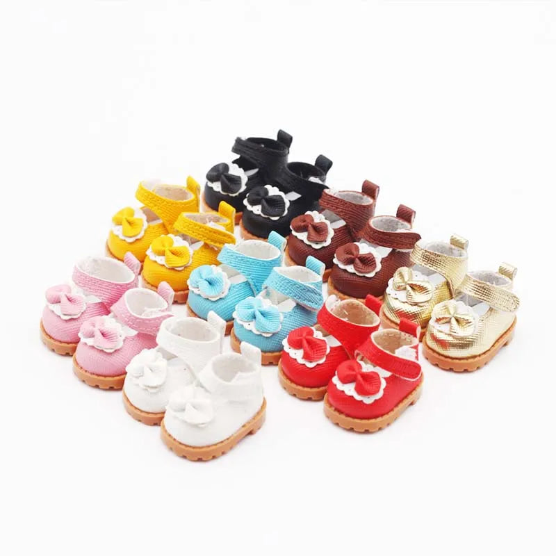 BubuCentral Princess Style Leather Shoes for 15–17 cm Art Toys | Elegant Mini Doll Shoes | Cute Accessories & Gift for Collectible Figures