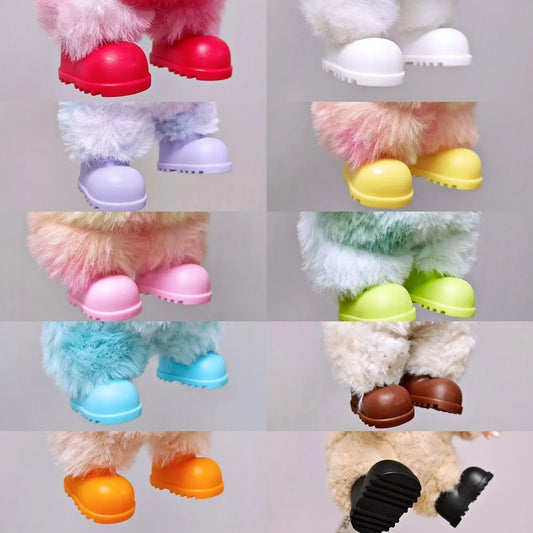 BubuCentral Colorful Rain Boots & Beach Shoes for 15–17 cm Art Toys | Mini Ropa-Style Shoes | Fun Accessories for Collectible Figures