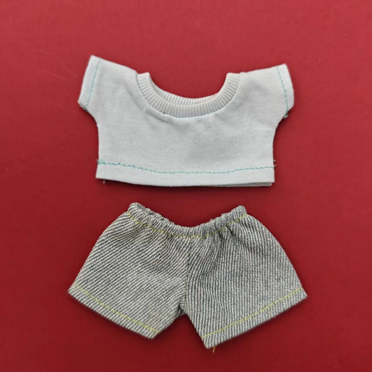 BubuCentral Mini Hoodie & Jeans Set | 15–17 cm Doll Outfit Accessories for Art Toys & Collectible Figures (No Doll)