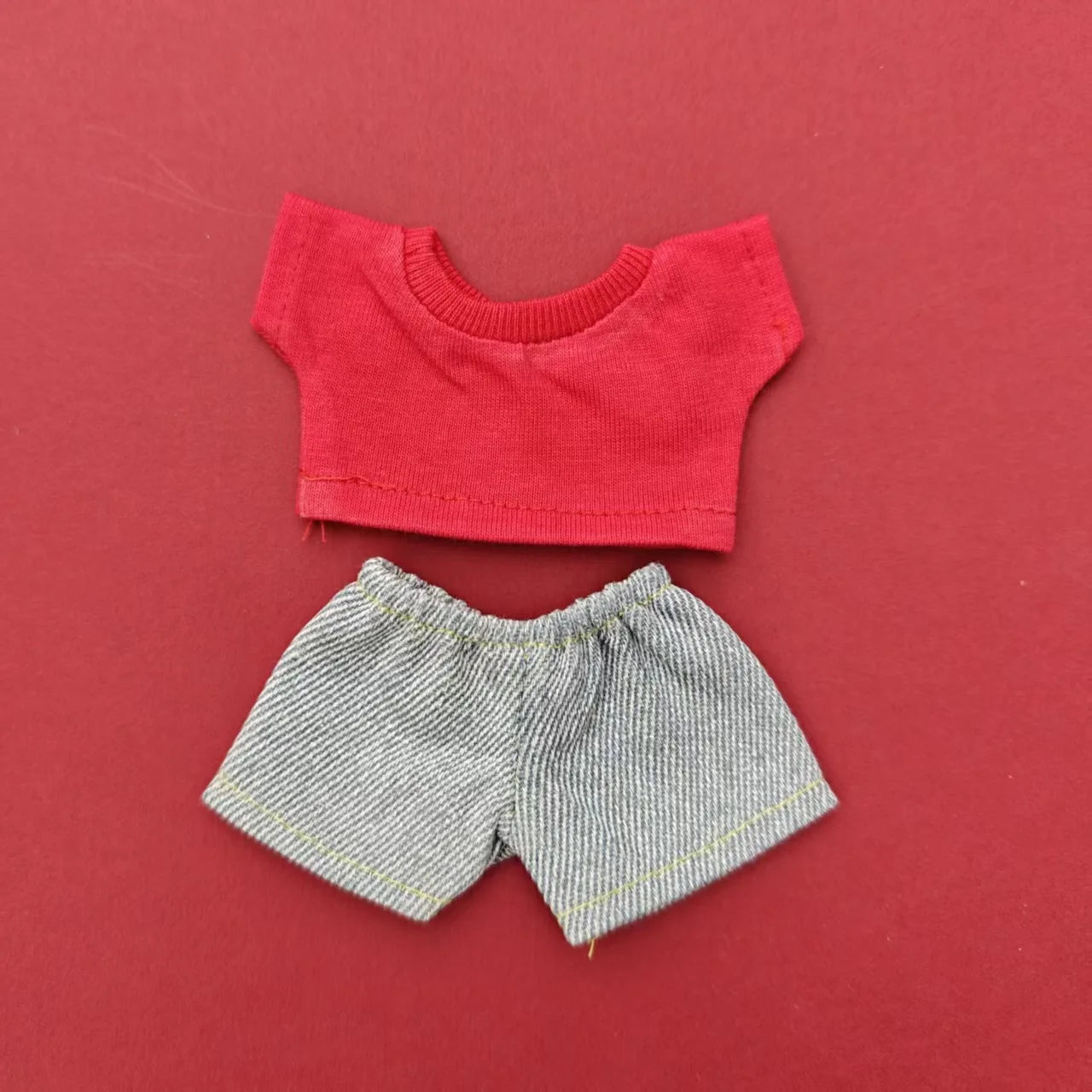BubuCentral Mini Hoodie & Jeans Set | 15–17 cm Doll Outfit Accessories for Art Toys & Collectible Figures (No Doll)