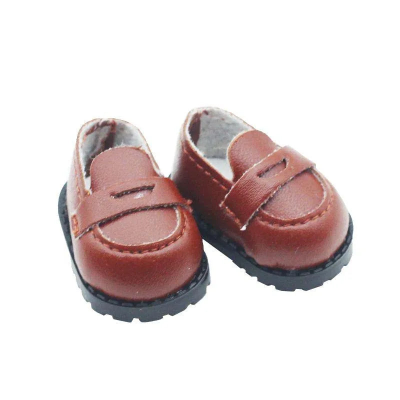 BubuCentral Mini Bow Shoes for 17 cm Art Toys | Multi-Color Leather Doll Shoes | Cute Accessories for Designer & Collectible Figures