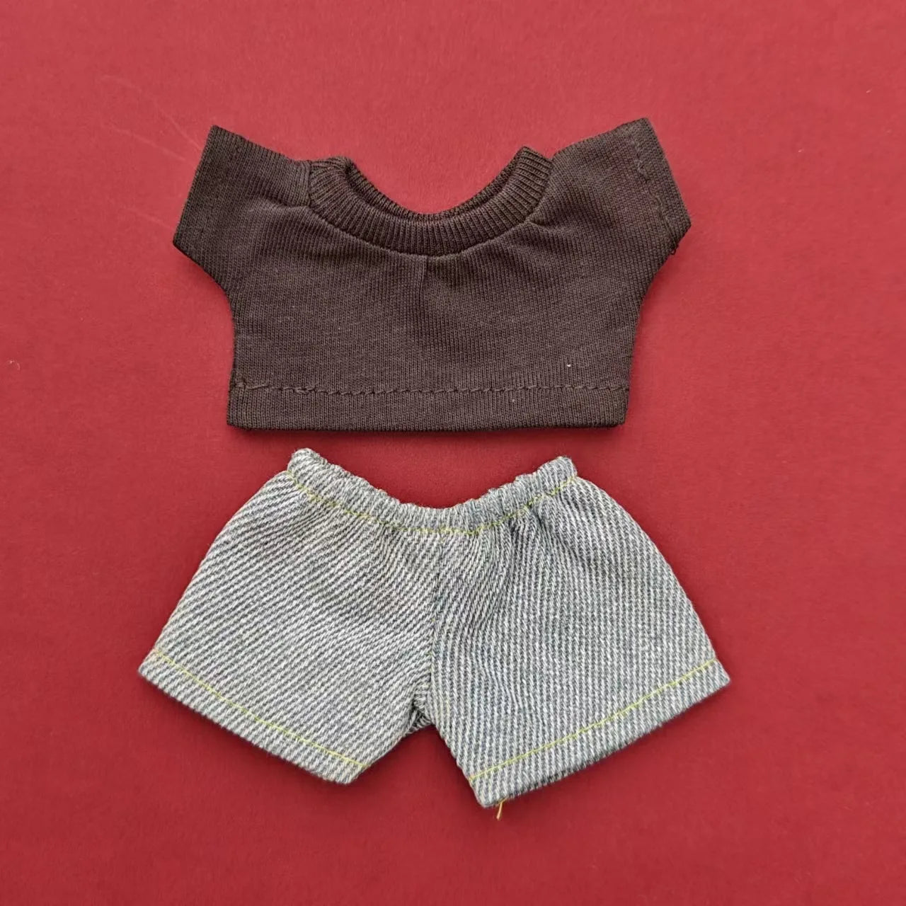BubuCentral Mini Hoodie & Jeans Set | 15–17 cm Doll Outfit Accessories for Art Toys & Collectible Figures (No Doll)