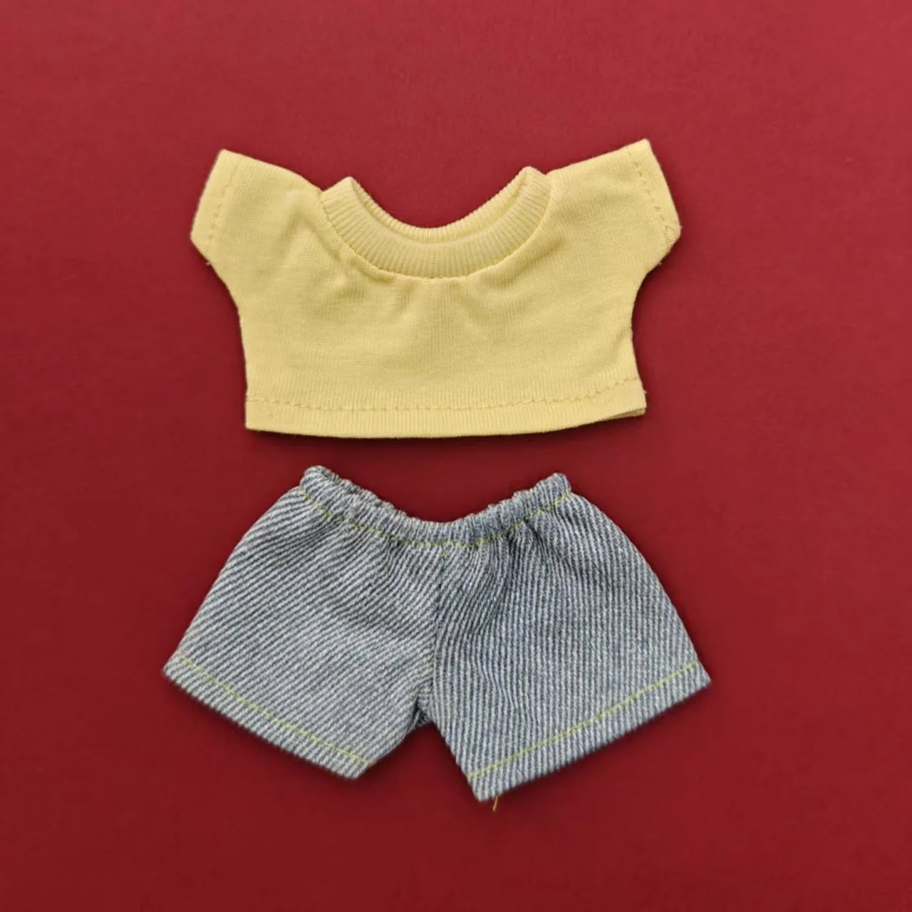 BubuCentral Mini Hoodie & Jeans Set | 15–17 cm Doll Outfit Accessories for Art Toys & Collectible Figures (No Doll)