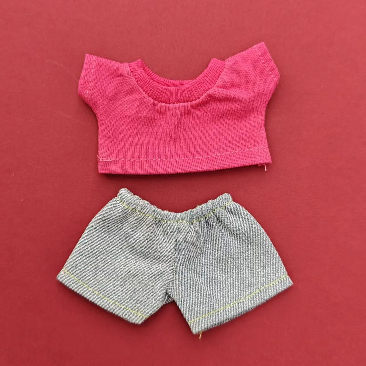 BubuCentral Mini Hoodie & Jeans Set | 15–17 cm Doll Outfit Accessories for Art Toys & Collectible Figures (No Doll)