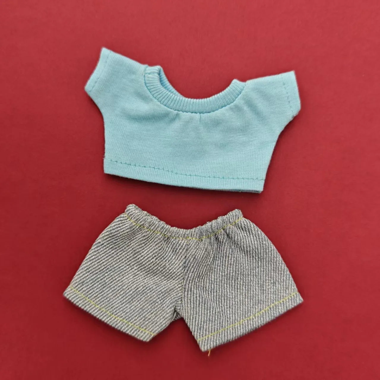 BubuCentral Mini Hoodie & Jeans Set | 15–17 cm Doll Outfit Accessories for Art Toys & Collectible Figures (No Doll)