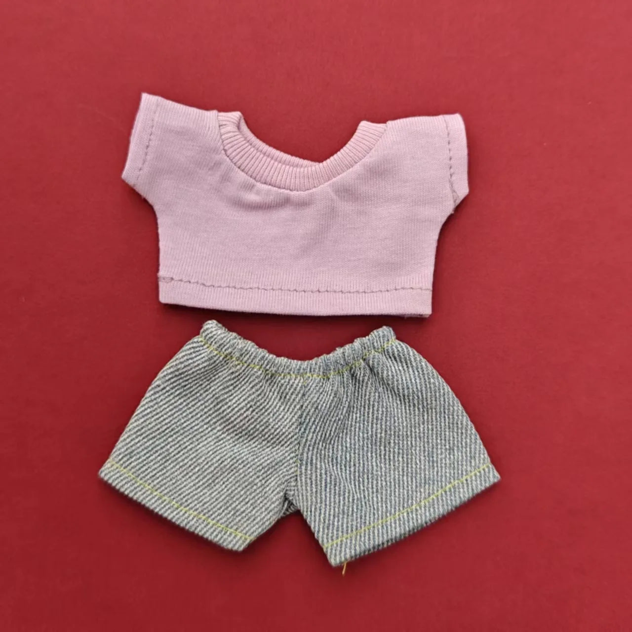 BubuCentral Mini Hoodie & Jeans Set | 15–17 cm Doll Outfit Accessories for Art Toys & Collectible Figures (No Doll)