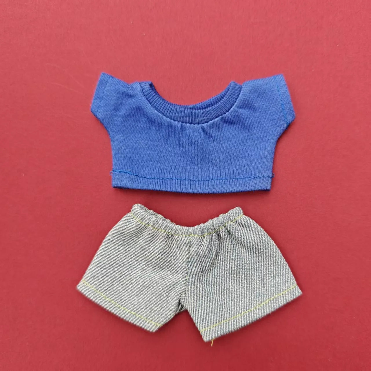 BubuCentral Mini Hoodie & Jeans Set | 15–17 cm Doll Outfit Accessories for Art Toys & Collectible Figures (No Doll)