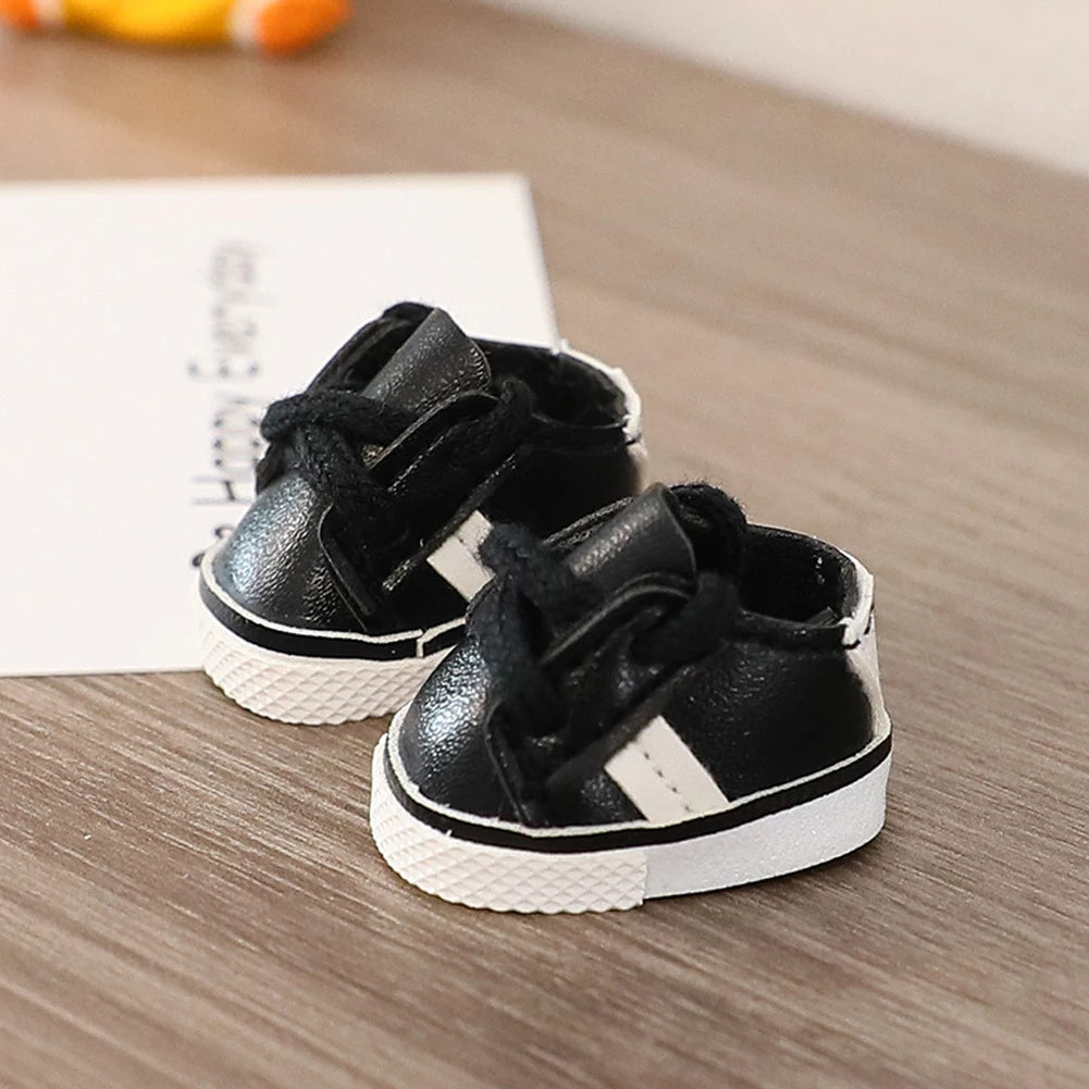 BubuCentral Mini Leather Boots for 15–17 cm Art Toys | Multi-Color Fashion Doll Shoes | Cute DIY Accessories for Collectible Figures