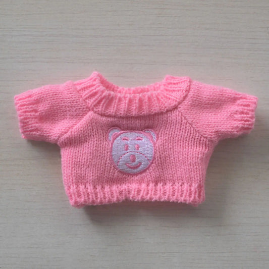 BubuCentral Mini Bear Party Outfit | Cute Sitting Doll Clothes with Scarf & Hat for 15–17 cm Art Toys (No Doll)