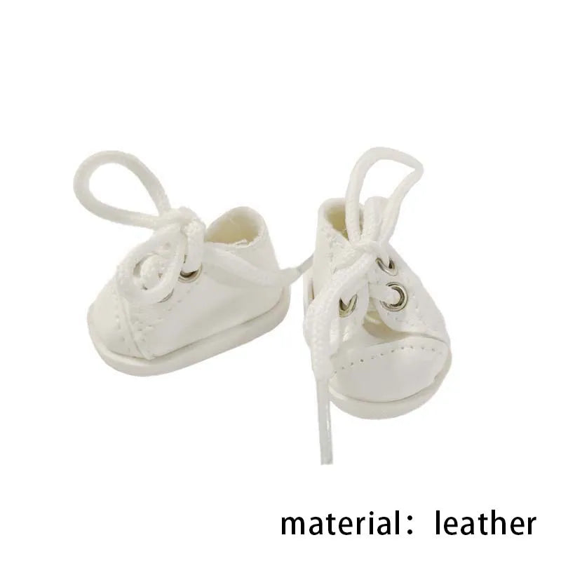 BubuCentral Mini Bow Shoes for 17 cm Art Toys | Multi-Color Leather Doll Shoes | Cute Accessories for Designer & Collectible Figures
