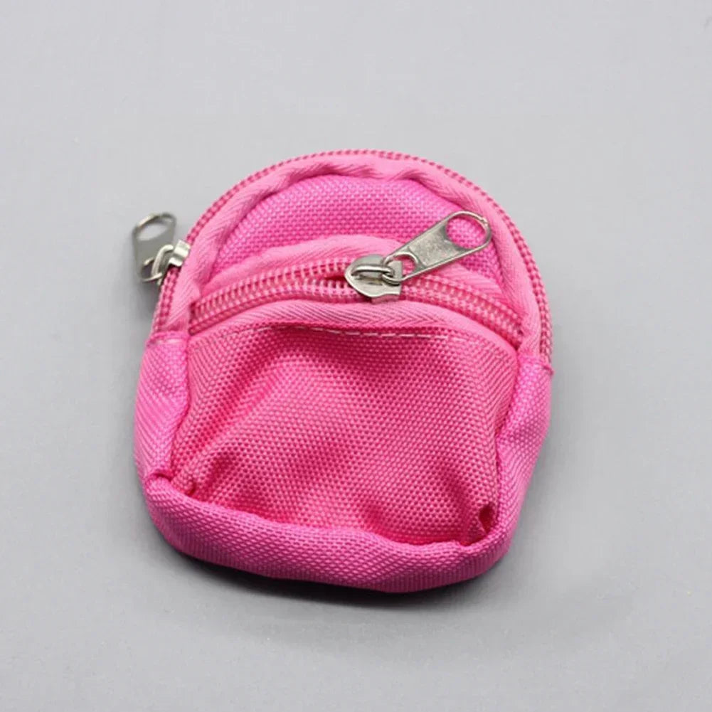 BubuCentral Mini Canvas Backpack | Cute Pet Carrier Bag for 15–17 cm Art Dolls & Collectible Figures (No Doll)