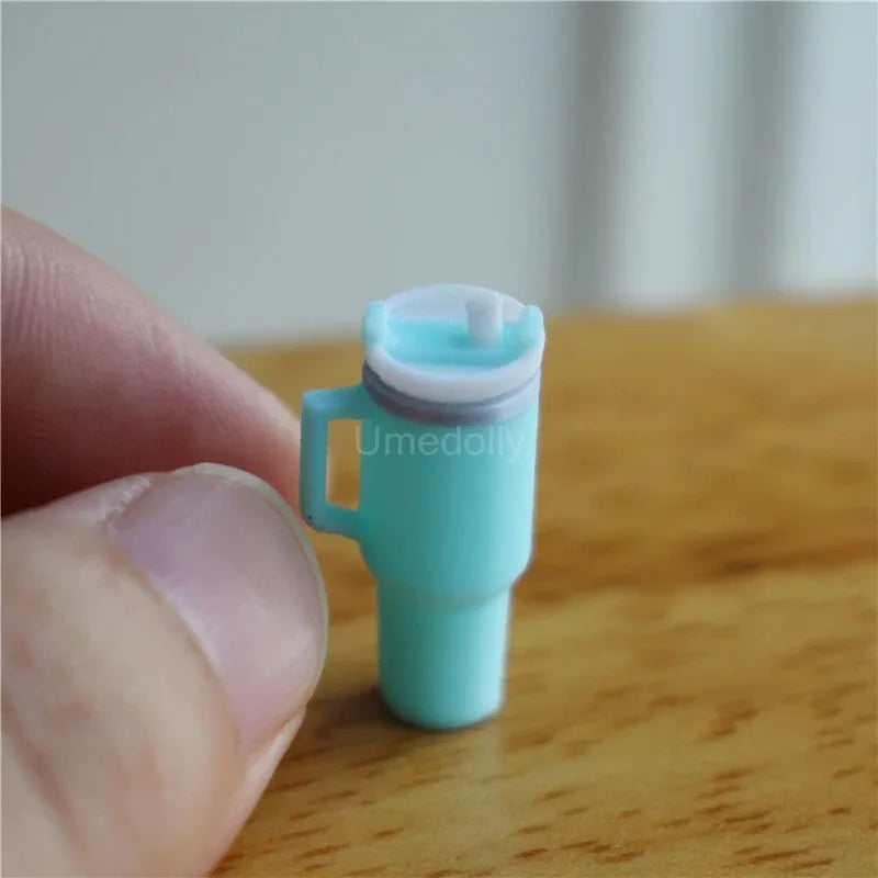 BubuCentral Mini Vacuum Cup | 1:12 Scale Dollhouse Accessory for OB11, BJD & Collectible Figures – Realistic Drink Cup Prop