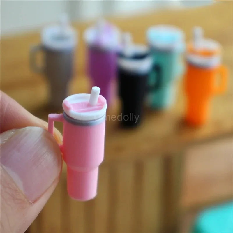 BubuCentral Mini Vacuum Cup | 1:12 Scale Dollhouse Accessory for OB11, BJD & Collectible Figures – Realistic Drink Cup Prop
