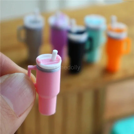 BubuCentral Mini Vacuum Cup | 1:12 Scale Dollhouse Accessory for OB11, BJD & Collectible Figures – Realistic Drink Cup Prop