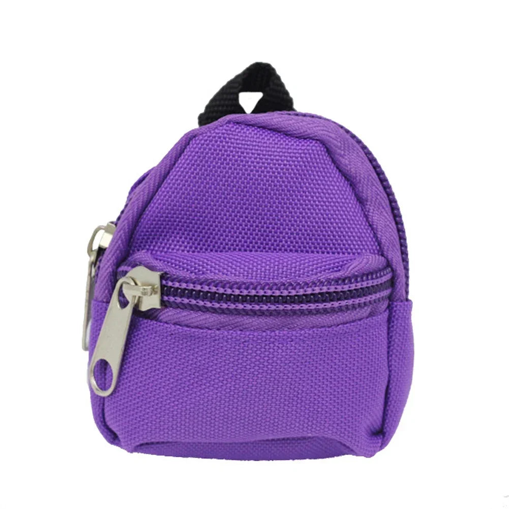 BubuCentral Mini Canvas Backpack | Cute Pet Carrier Bag for 15–17 cm Art Dolls & Collectible Figures (No Doll)