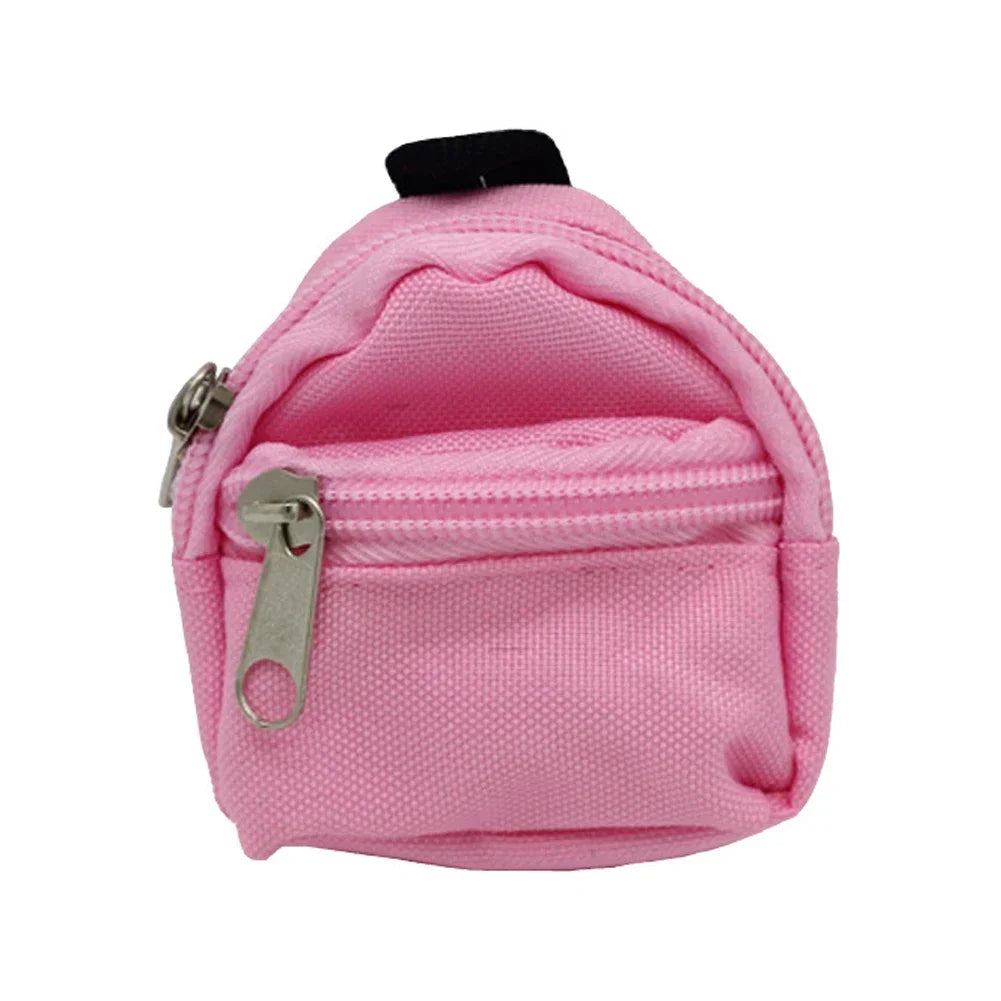 BubuCentral Mini Canvas Backpack | Cute Pet Carrier Bag for 15–17 cm Art Dolls & Collectible Figures (No Doll)