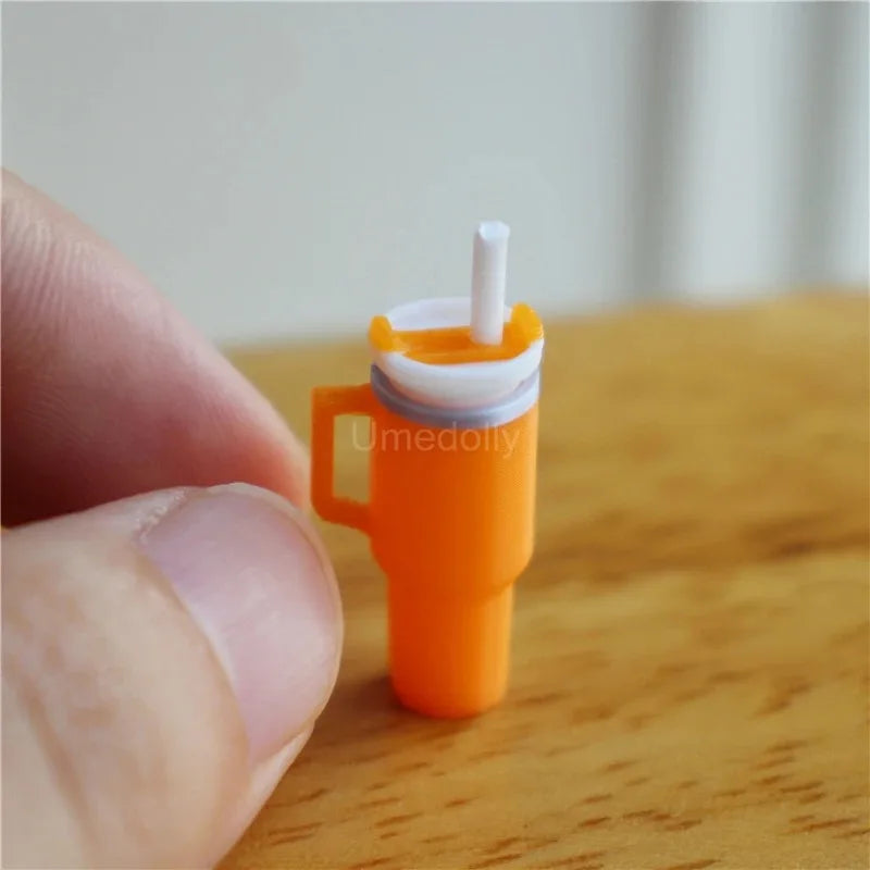 BubuCentral Mini Vacuum Cup | 1:12 Scale Dollhouse Accessory for OB11, BJD & Collectible Figures – Realistic Drink Cup Prop