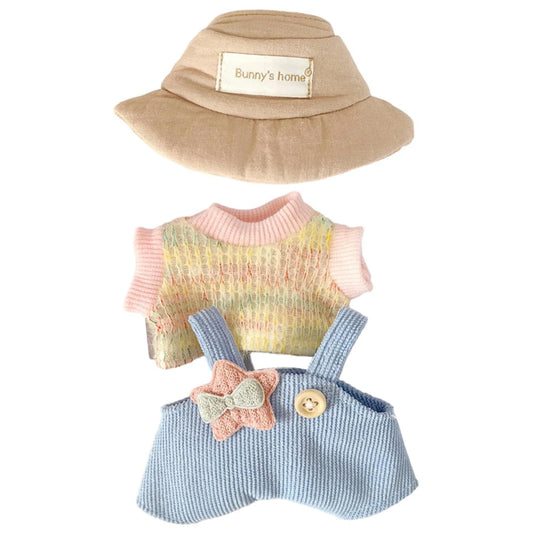 BubuCentral 6 inch Plush Doll Outfit | Cute Kawaii Clothes Set for 15–17 cm Collectible Dolls – Adorable Birthday Gift Idea (No Doll)