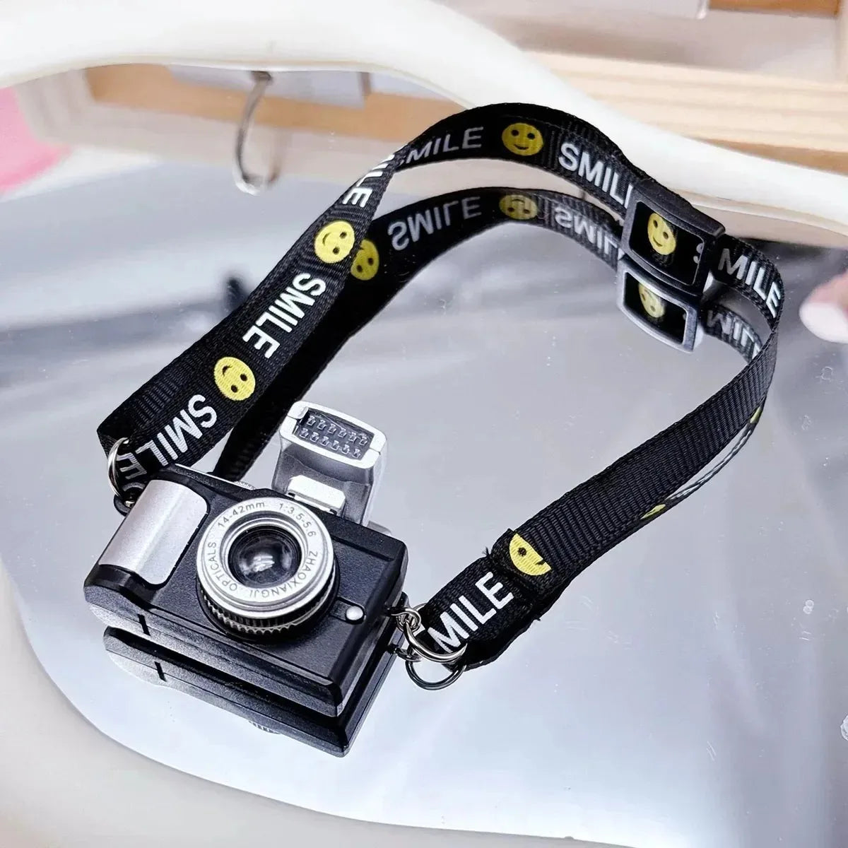 BubuCentral Mini Flash Camera Bag | Cotton Decorative Accessory for 15 cm Art Dolls & Collectible Figures (No Doll)
