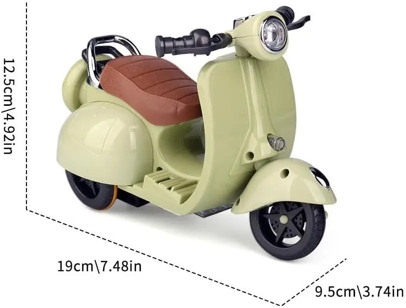 BubuCentral Mini Electric Motorcycle | Cute Toy Scooter for 15–17 cm Dolls & Art Figures – Display Accessory (No Doll)