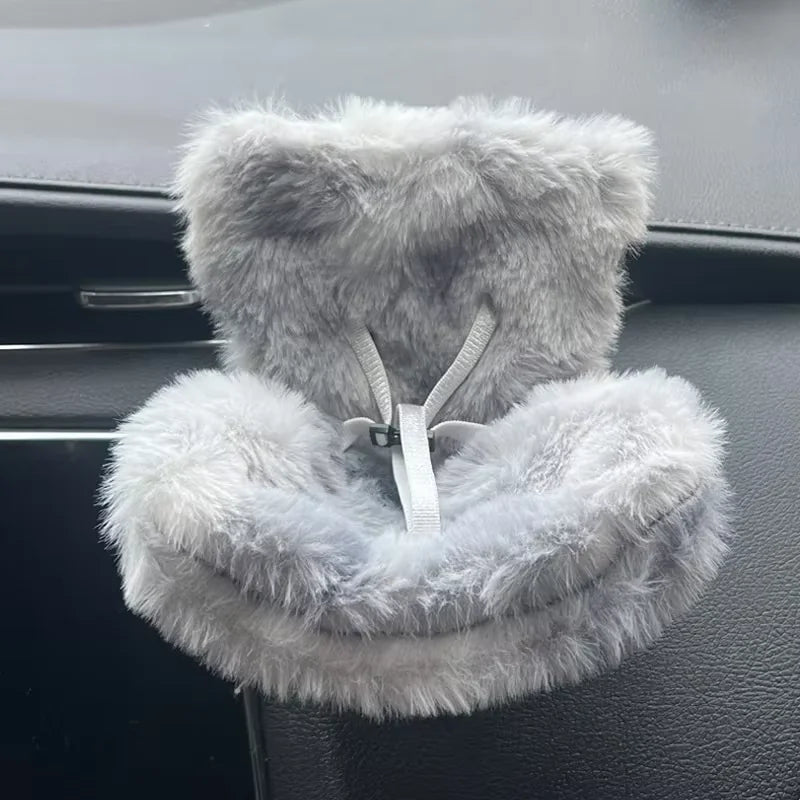 BubuCentral Mini Plush Safety Seat | Cute Car Display Chair for 15–17 cm Collectible Dolls – Kawaii Display & Air Freshener Accessory (No Doll)