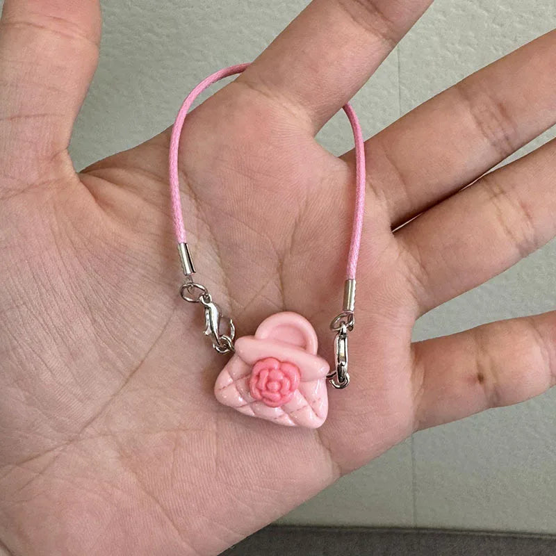 BubuCentral Mini Plush Doll Bag | 17 cm Doll School Backpack & Keychain – Cute Hanging Neck Accessory for Collectible Figures (No Doll)