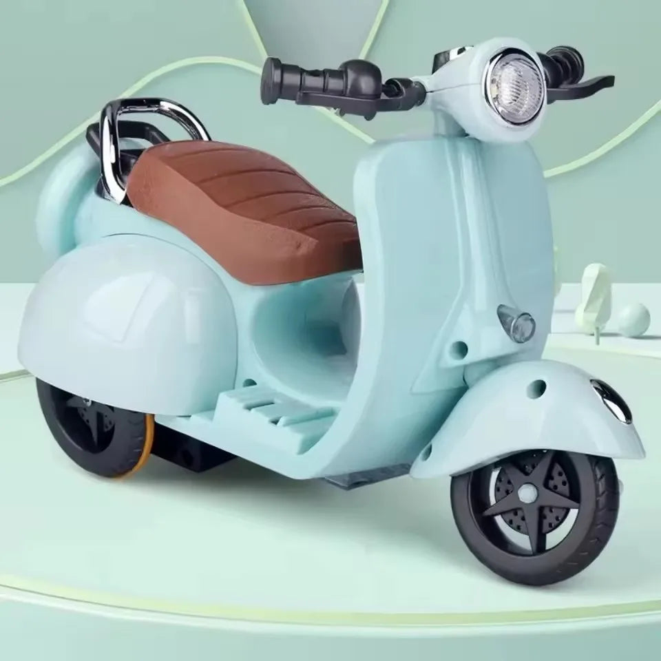 BubuCentral Mini Electric Motorcycle | Cute Toy Scooter for 15–17 cm Dolls & Art Figures – Display Accessory (No Doll)