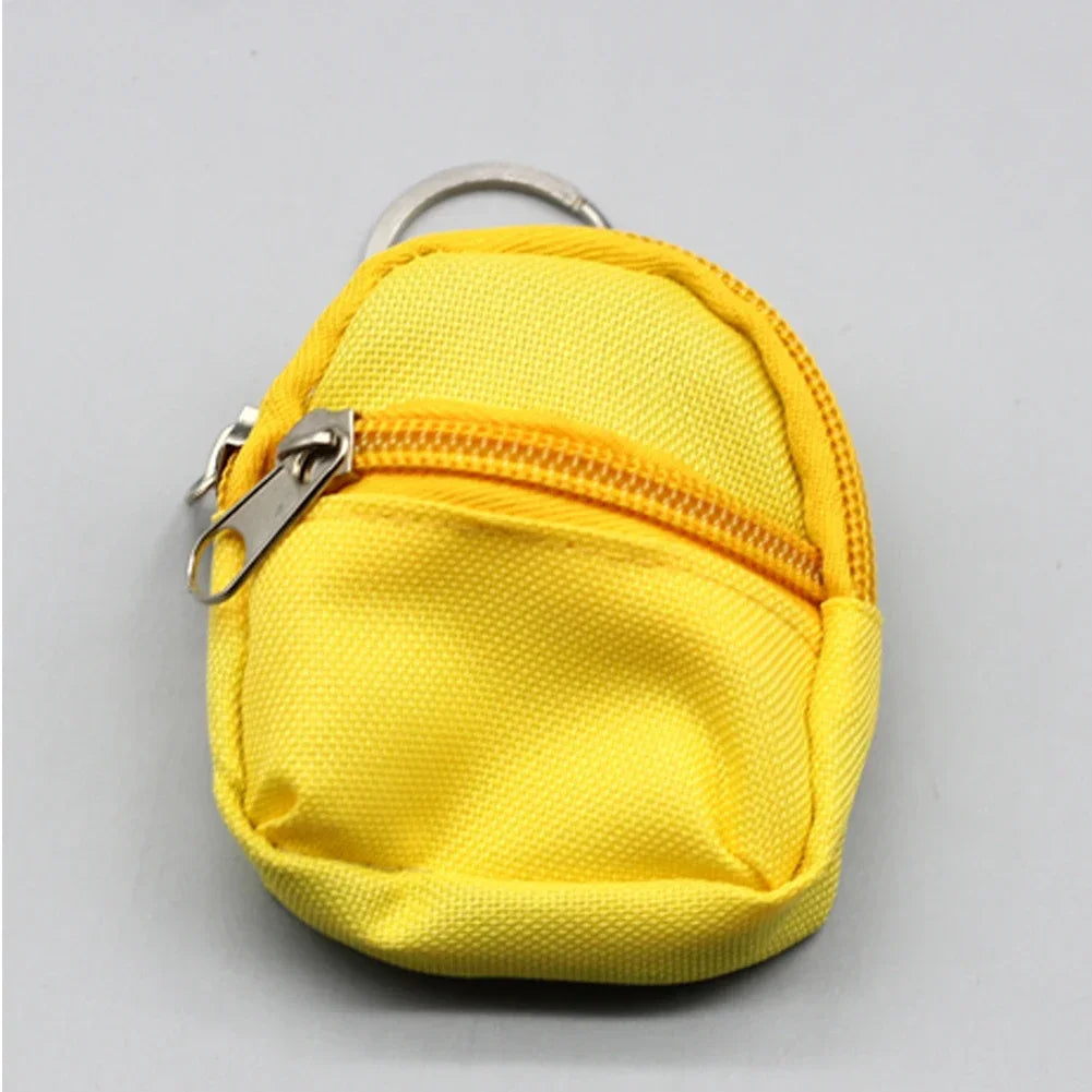 BubuCentral Mini Canvas Backpack | Cute Pet Carrier Bag for 15–17 cm Art Dolls & Collectible Figures (No Doll)