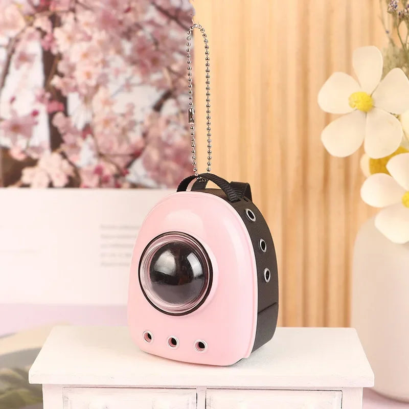 BubuCentral Mini Canvas Backpack | Cute Pet Carrier Bag for 15–17 cm Art Dolls & Collectible Figures (No Doll)