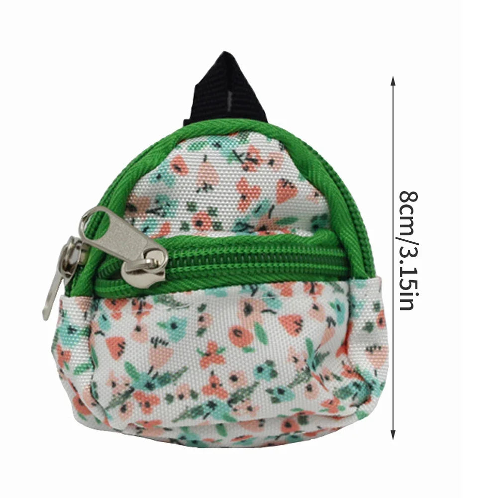BubuCentral Mini Canvas Backpack | Cute Pet Carrier Bag for 15–17 cm Art Dolls & Collectible Figures (No Doll)