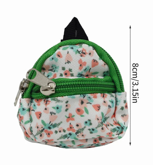 BubuCentral Mini Canvas Backpack | Cute Pet Carrier Bag for 15–17 cm Art Dolls & Collectible Figures (No Doll)