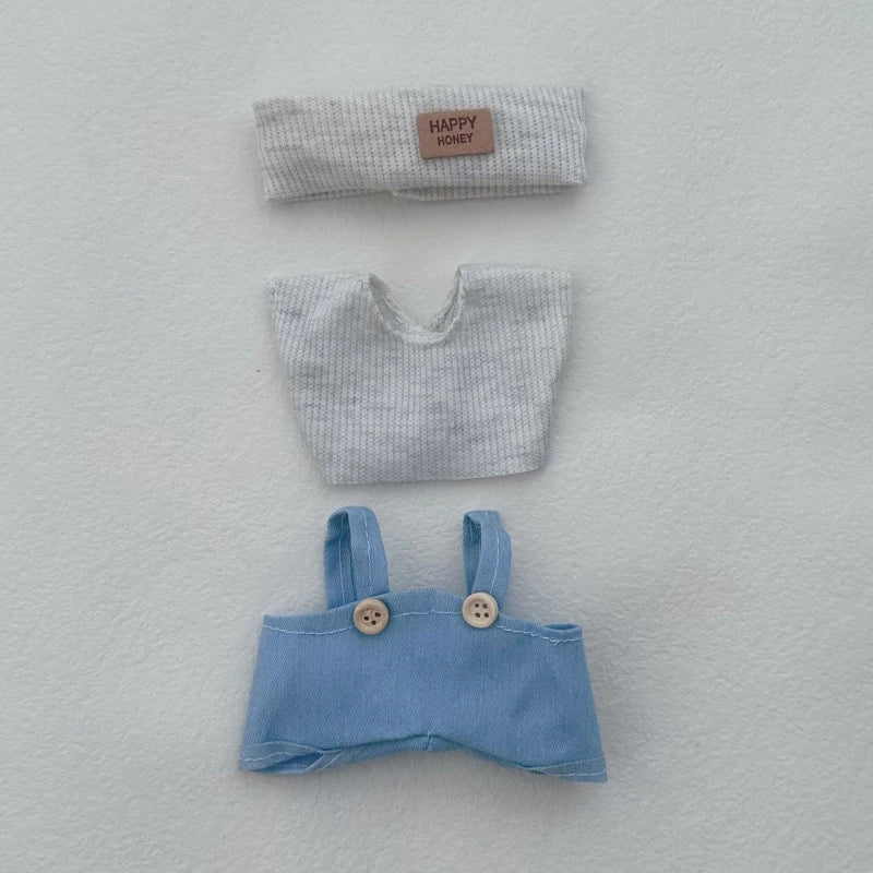 BubuCentral DIY Fashion Set | 15–17 cm Collectible Doll Clothes Bundle – Cute Skirts & Pants Outfit for Plush Figures (No Doll)