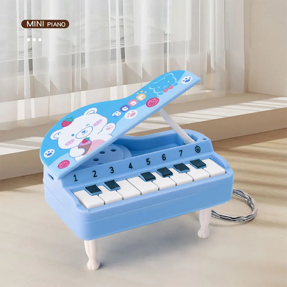 BubuCentral Mini Music Club Set | Guitar & Piano Accessories for 15–17 cm Art Toys & Collectible Figures – Trendy Display Gift (No Doll)