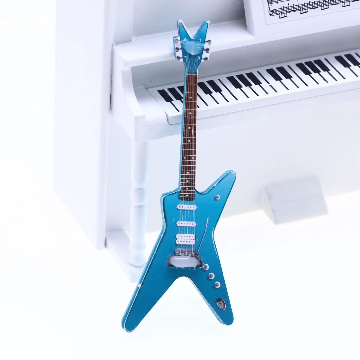 BubuCentral Mini Music Club Set | Guitar & Piano Accessories for 15–17 cm Art Toys & Collectible Figures – Trendy Display Gift (No Doll)