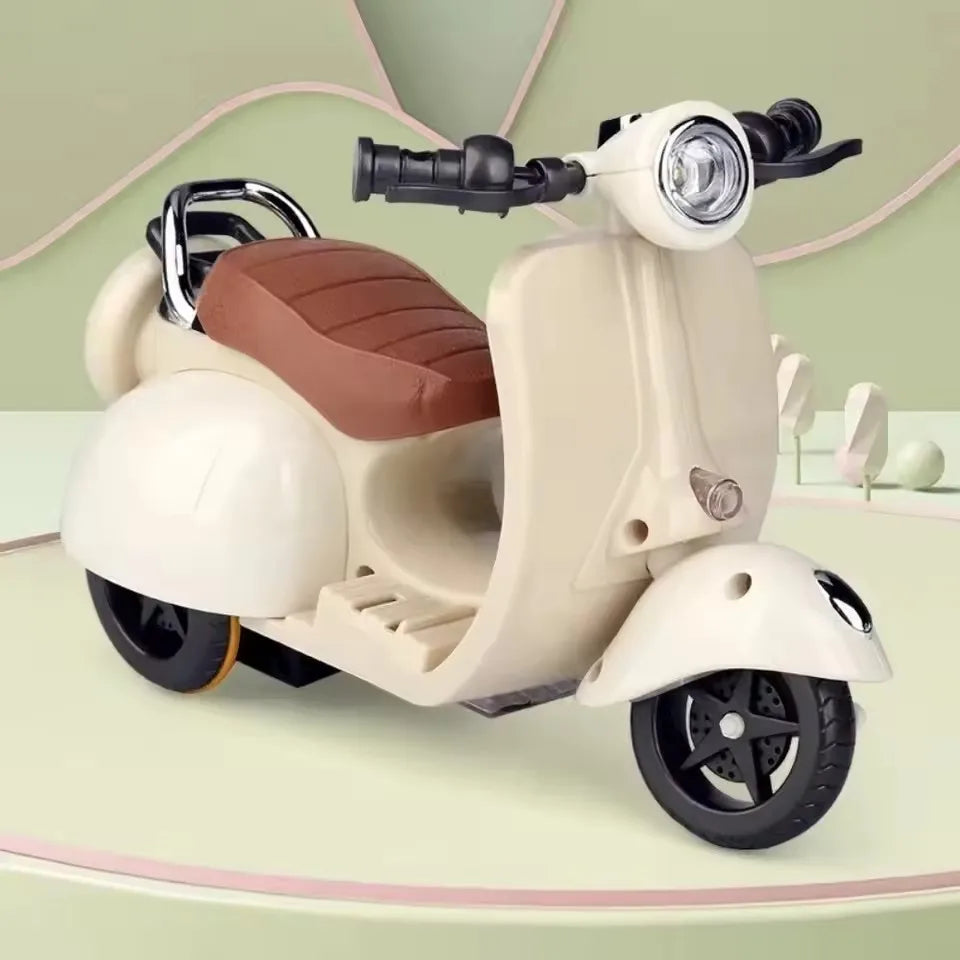 BubuCentral Mini Electric Motorcycle | Cute Toy Scooter for 15–17 cm Dolls & Art Figures – Display Accessory (No Doll)