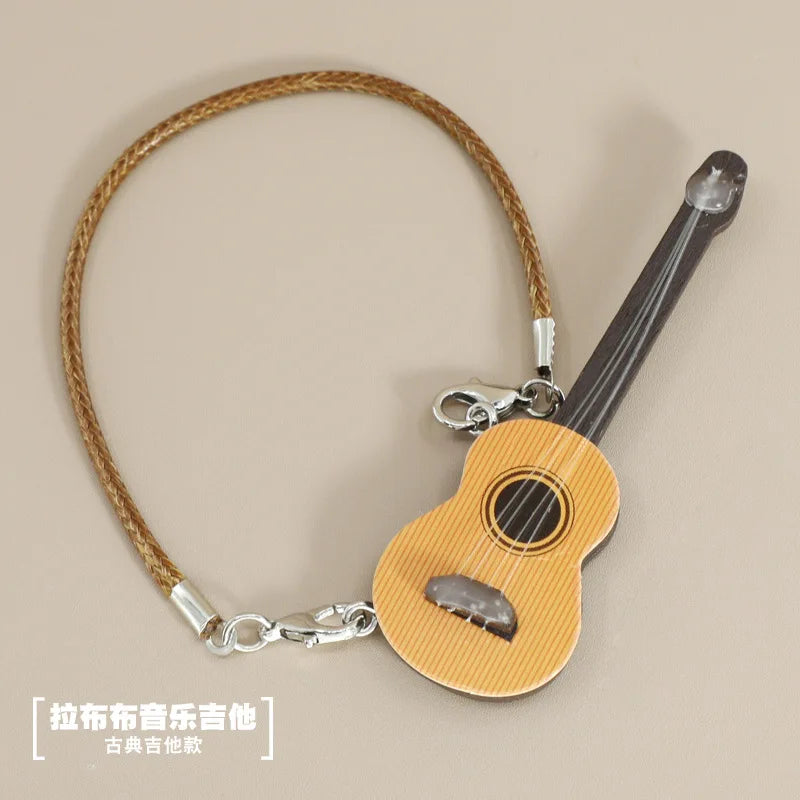 BubuCentral Mini Music Club Set | Guitar & Piano Accessories for 15–17 cm Art Toys & Collectible Figures – Trendy Display Gift (No Doll)