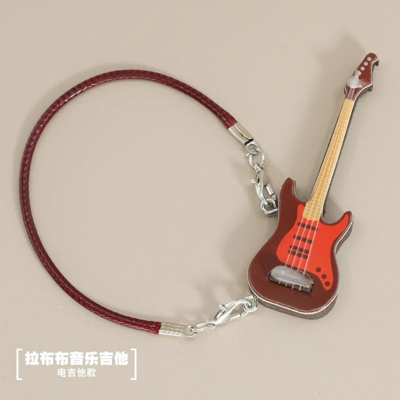 BubuCentral Mini Music Club Set | Guitar & Piano Accessories for 15–17 cm Art Toys & Collectible Figures – Trendy Display Gift (No Doll)