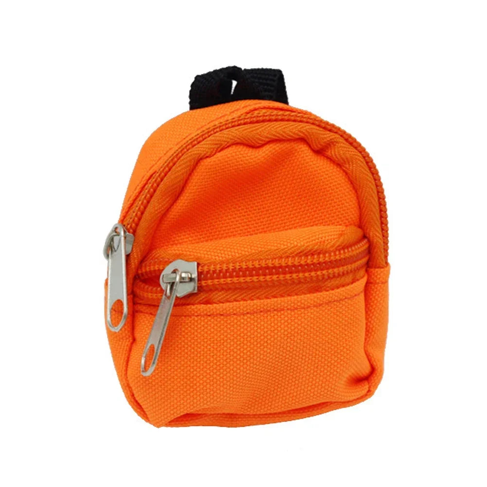BubuCentral Mini Canvas Backpack | Cute Pet Carrier Bag for 15–17 cm Art Dolls & Collectible Figures (No Doll)
