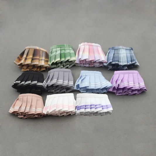 BubuCentral Pleated Candy Skirt | 17 cm Collectible Doll Outfit – Cute Mini Party Skirt for Plush Figures & Display Accessories (No Doll)