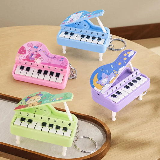 BubuCentral Mini Music Club Set | Guitar & Piano Accessories for 15–17 cm Art Toys & Collectible Figures – Trendy Display Gift (No Doll)