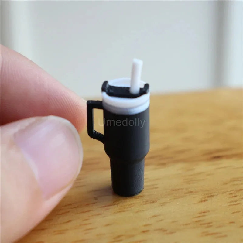 BubuCentral Mini Vacuum Cup | 1:12 Scale Dollhouse Accessory for OB11, BJD & Collectible Figures – Realistic Drink Cup Prop