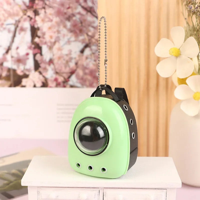 BubuCentral Mini Canvas Backpack | Cute Pet Carrier Bag for 15–17 cm Art Dolls & Collectible Figures (No Doll)