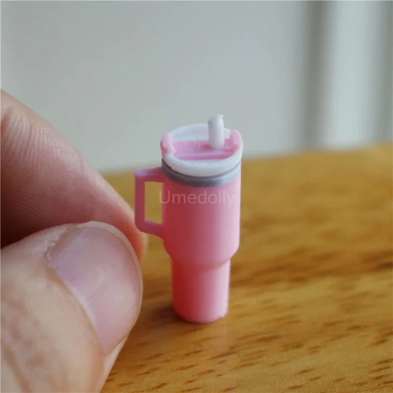 BubuCentral Mini Vacuum Cup | 1:12 Scale Dollhouse Accessory for OB11, BJD & Collectible Figures – Realistic Drink Cup Prop