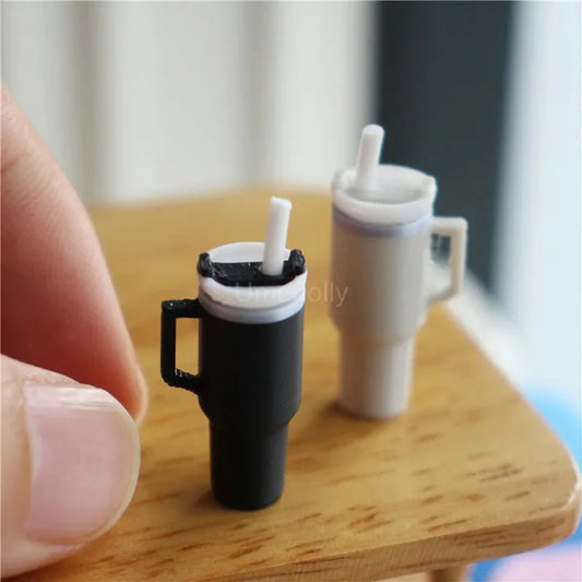 BubuCentral Mini Vacuum Cup | 1:12 Scale Dollhouse Accessory for OB11, BJD & Collectible Figures – Realistic Drink Cup Prop